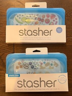 Stasher Snack Bags x2